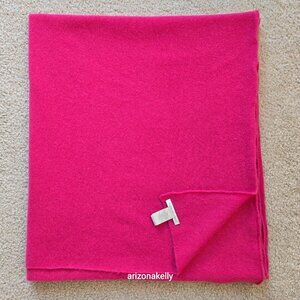White + Warren Cashmere Travel Wrap Fuchsia Magenta Pink